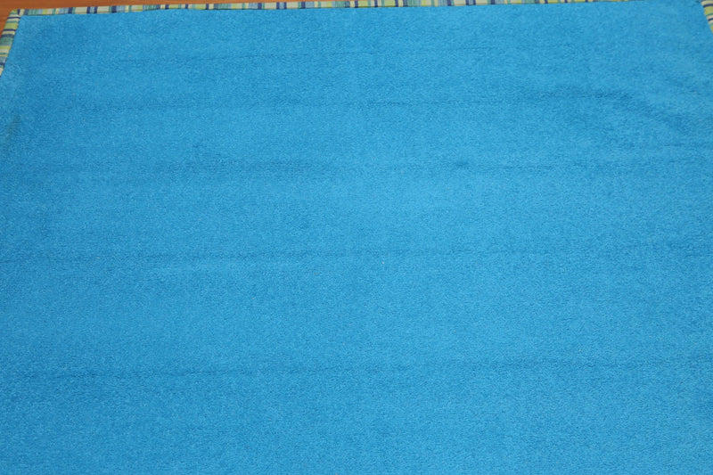 5' x 8' Handmade Coastal Mediterranean Blue Area rug Blue