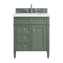 James Martin Brittany 30" Single Bathroom Vanity, Smokey Celadon