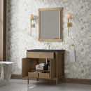 James Martin Kinnsden 36" Single Bathroom Vanity, Weathered Oak