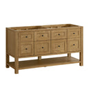 James Martin Breckenridge 60" Double Bathroom Vanity, Light Natural Oak