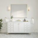 James Martin Chicago 60" Single Bathroom Vanity, Glossy White
