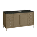 James Martin Chicago 60" Single Bathroom Vanity, Walnut Whisper