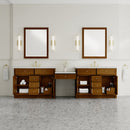 James Martin Bellshire 120" Double Bathroom Vanity, Honey Oak