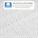 100% Cotton Checkered Jacquard Bath Towel Set - Giuliana Collection by Great Bay Home
