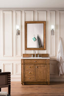 James Martin Bristol 36" Single Bathroom Vanity, Saddle Brown