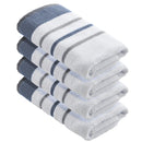 Decorative Cotton Stripe Bath Towel Set - Noelle Collection by Great Bay Home