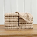100% Cotton Checkered Jacquard Bath Towel Set - Giuliana Collection by Great Bay Home
