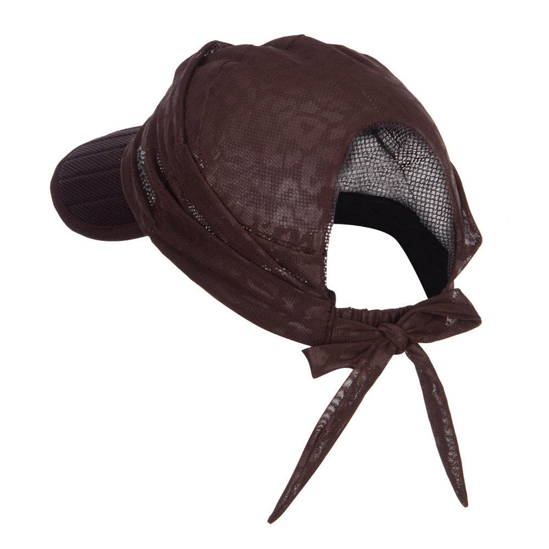 Wrinkle Roll Up Sun Scarf Visor