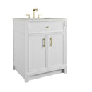 James Martin Bellshire 30" Single Bathroom Vanity, Bright White