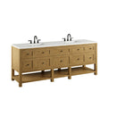 James Martin Breckenridge 84" Double Bathroom Vanity, Light Natural Oak