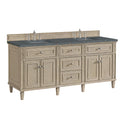 James Martin Lorelai 72" Double Bathroom Vanity, Whitewashed Oak