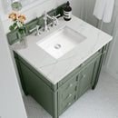 James Martin Brittany 30" Single Bathroom Vanity, Smokey Celadon