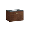 James Martin Amberly 36" Dual Mount Single Bathroom Vanity, Mid-Century Walnut