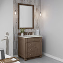 James Martin Bristol 30" Single Bathroom Vanity, Whitewashed Walnut
