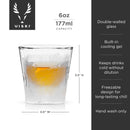 Glacier Double-Walled Chilling Whiskey Glass by Viski