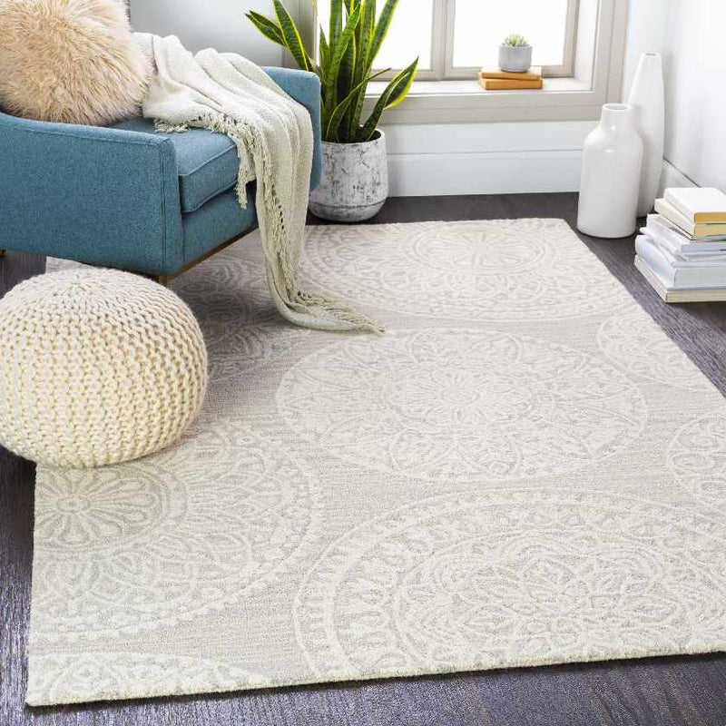 Newquay Traditional Taupe Area Rug