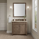 James Martin Bristol 36" Single Bathroom Vanity, Whitewashed Walnut