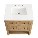 James Martin Breckenridge 30" Single Bathroom Vanity, Light Natural Oak