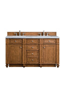 James Martin Bristol 60" Double Bathroom Vanity, Saddle Brown