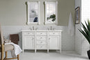 James Martin Brittany 60" Double Bathroom Vanity, Bright White
