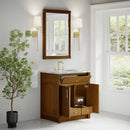 James Martin Bellshire 30" Single Bathroom Vanity, Honey Oak