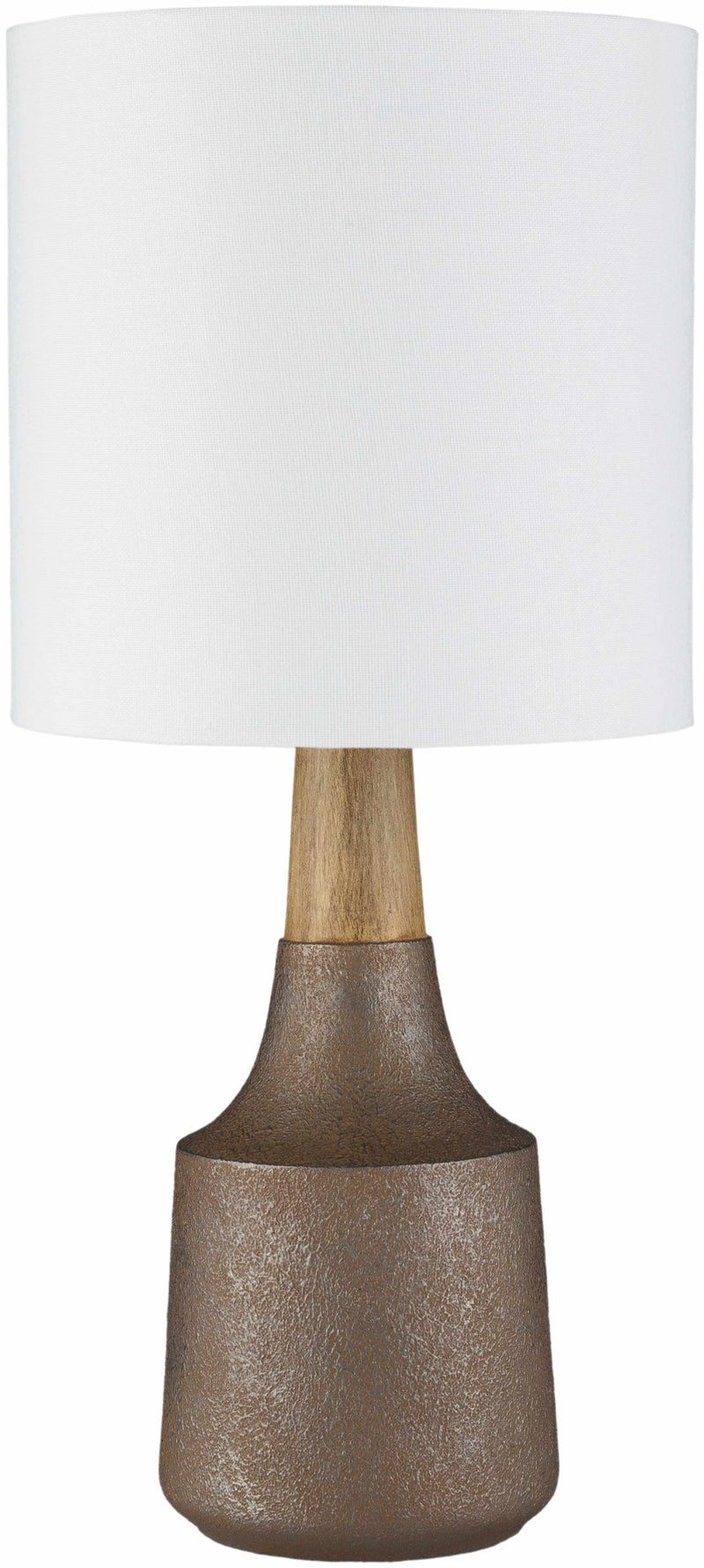 Kumlu Ribbed Ceramic White Table Lamp