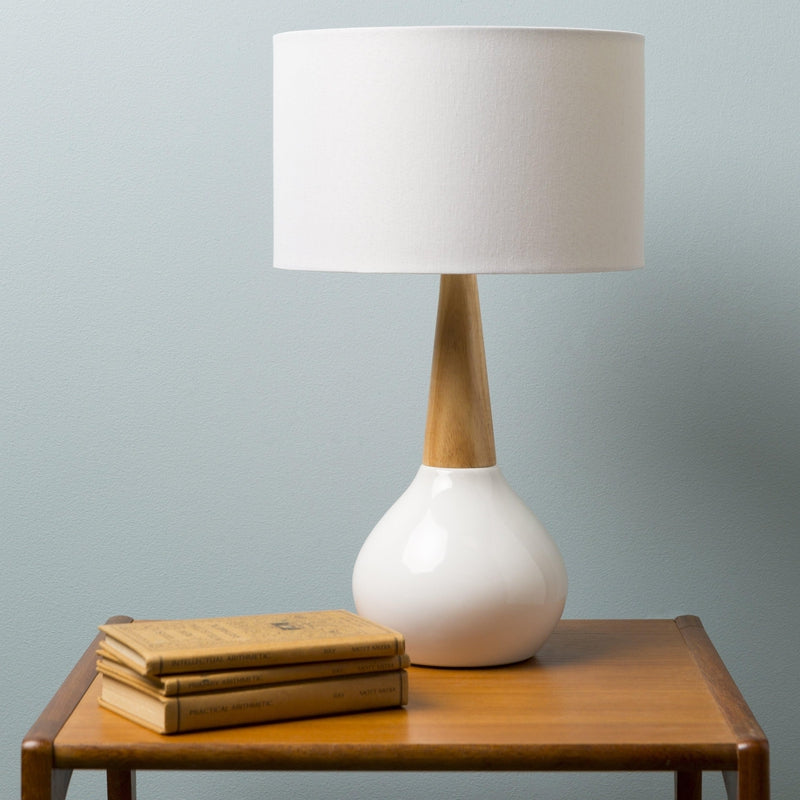 Wolf Modern White Table Lamp