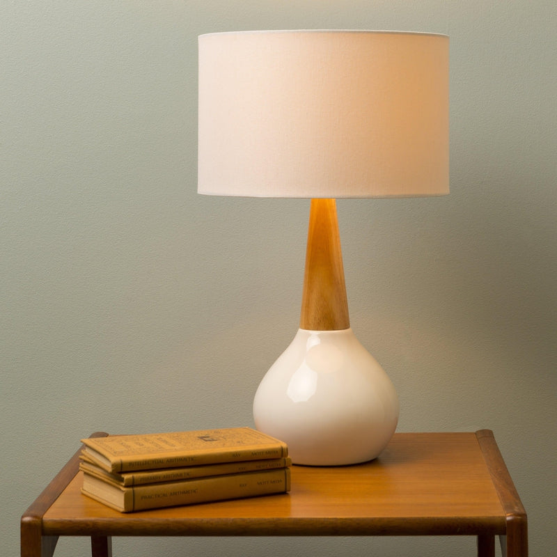 Wolf Modern White Table Lamp