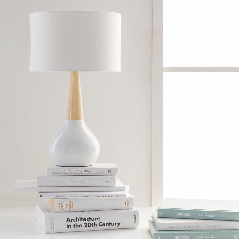 Wolf Modern White Table Lamp