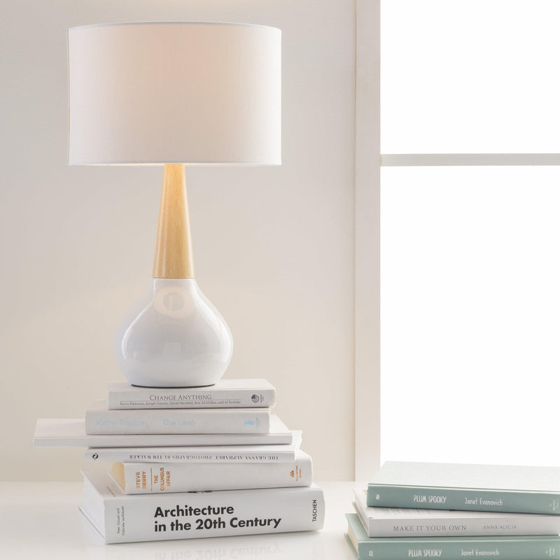 Wolf Modern White Table Lamp