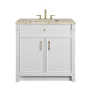 James Martin Bellshire 36" Single Bathroom Vanity, Bright White
