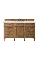 James Martin Brittany 60" Single Bathroom Vanity, Saddle Brown