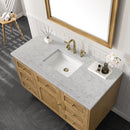James Martin Laurent 48" Dual Mount Single Bathroom Vanity, Light Natural Oak