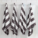 Cotton Velour Cabana Stripe Beach Towel - Novia Collection by Great Bay Home