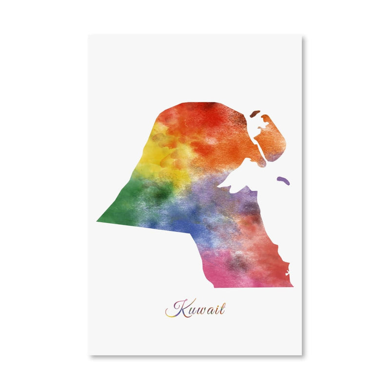 Kuwait Rainbow Canvas