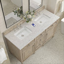 James Martin Lorelai 60" Double Bathroom Vanity, Whitewashed Oak