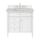 James Martin Brittany 36" Single Bathroom Vanity, Bright White