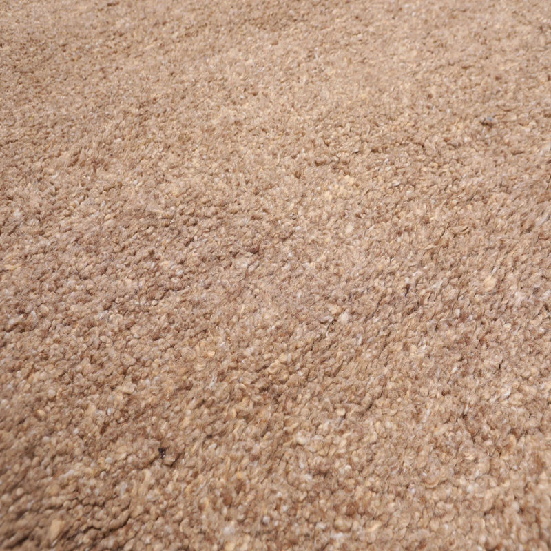 4' x 6' Hand Knotted Rare Authentic Artisanat Wool Morroccan Rabat Area Rug Tan