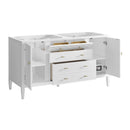 James Martin Myrrin 60" Double Bathroom Vanity, Bright White
