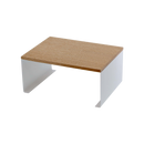 Stackable Countertop Shelf - Two Sizes - Steel + Wood by Yamazaki Home