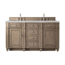 James Martin Bristol 60" Double Bathroom Vanity, Whitewashed Walnut