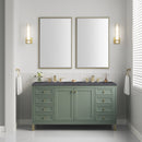 James Martin Chicago 60" Double Bathroom Vanity, Smokey Celadon