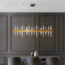 GobekUsa Kyala - Modern Rectangle Gold  Crystal Chandelier