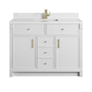 James Martin Bellshire 48" Single Bathroom Vanity, Bright White