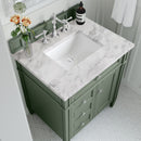 James Martin Brittany 30" Single Bathroom Vanity, Smokey Celadon