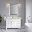 James Martin Brittany 48" Single Bathroom Vanity, Bright White