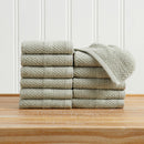 100% Cotton Woven Texture Bath Towel Set - Marbella Collection by Great Bay Home