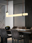 L-Shaped Linear Alabaster Pendant Lamp