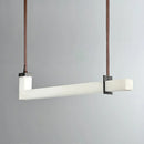 L-Shaped Linear Alabaster Pendant Lamp