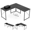 95 Inch 2-Person L-Shaped Long Reversible Computer Desk with Monitor Stand by LJGDeals